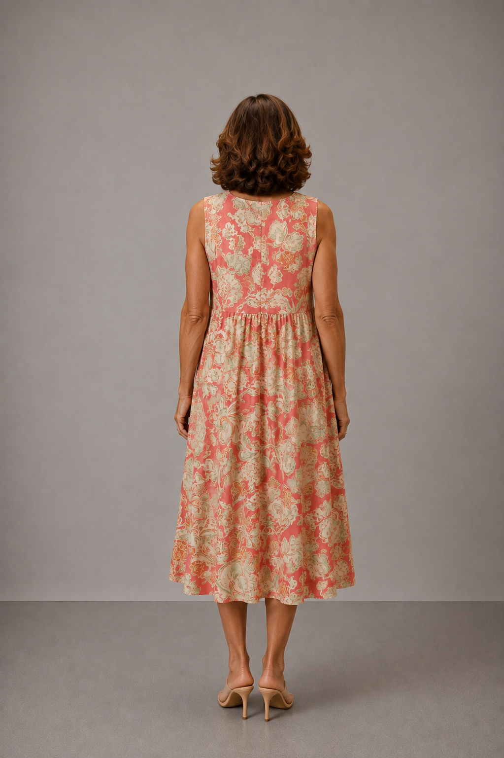 Clara- Vestido midi con estampado floral
