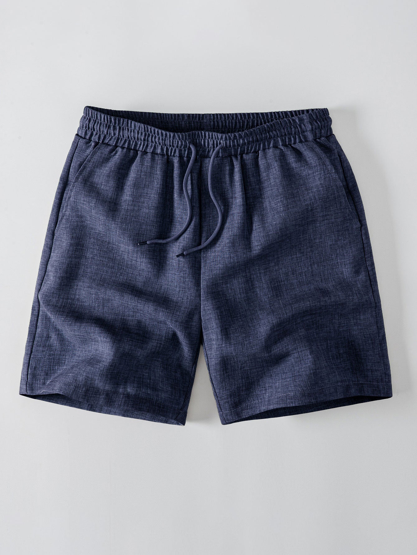 Linen Look Drawstring 7" Shorts
