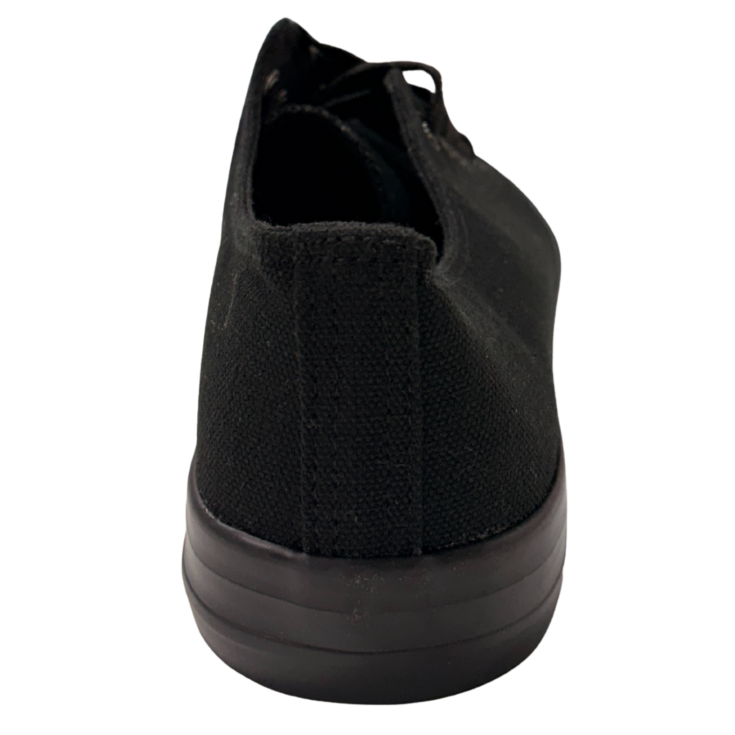 Carlos- Zapatilla deportiva de lona para hombre con puntera negra