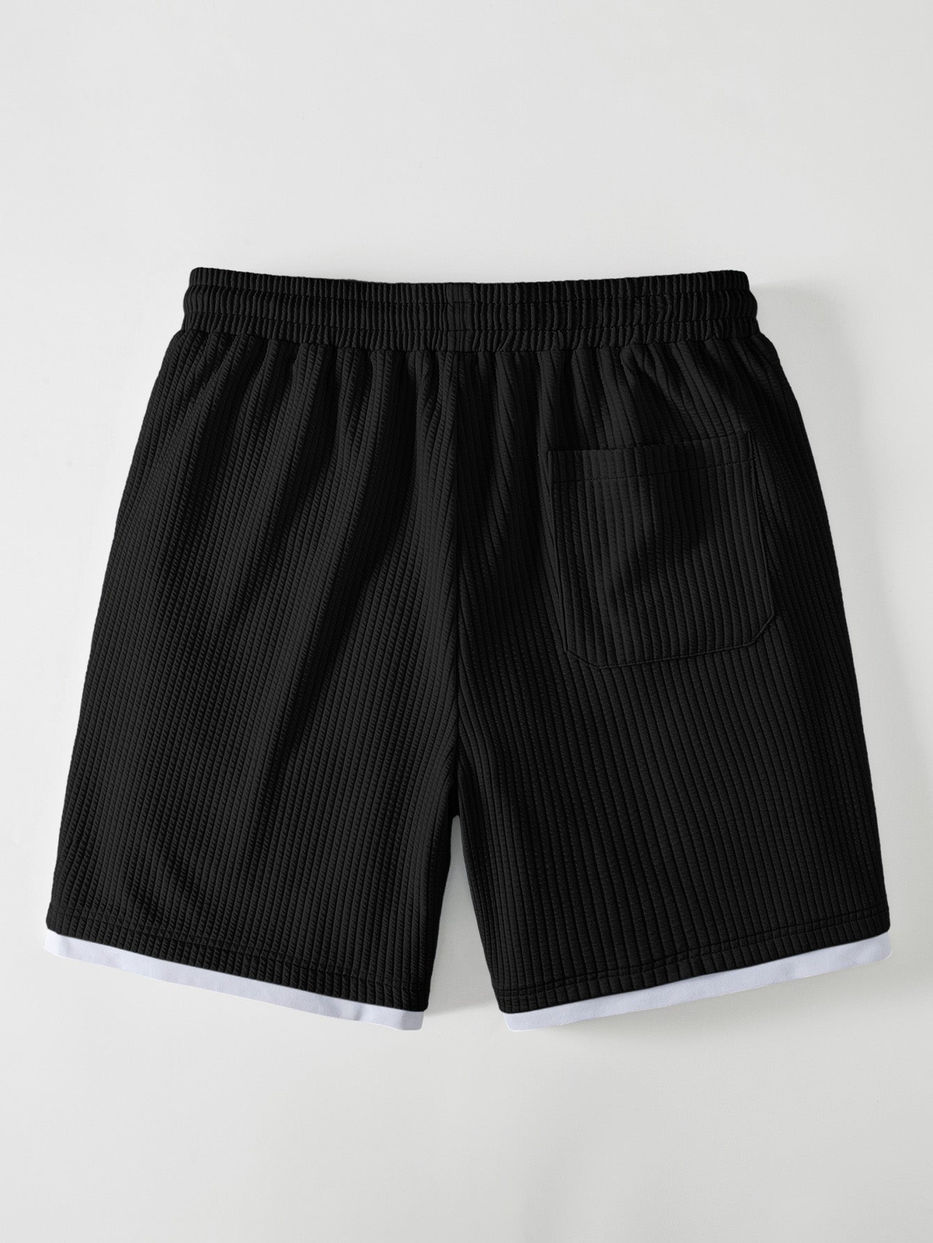 2 In 1 Ribbed 7" Shorts