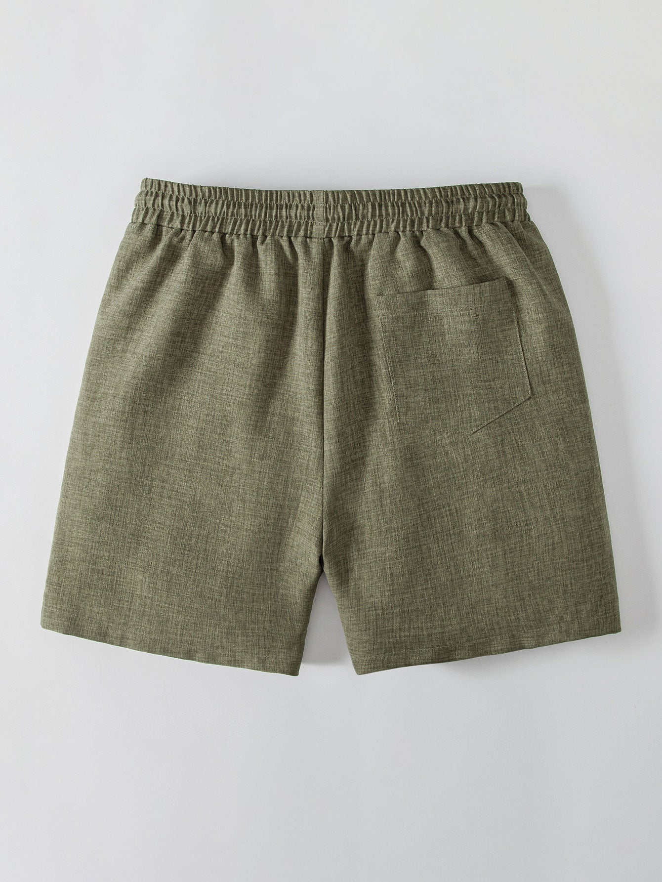 Linen Look Drawstring 7" Shorts