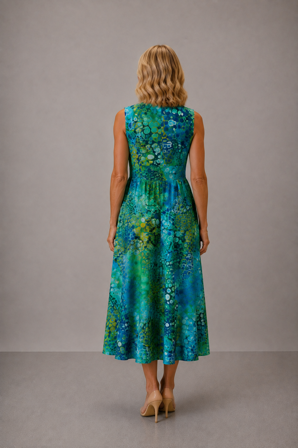 Zara- Vestido midi Reef