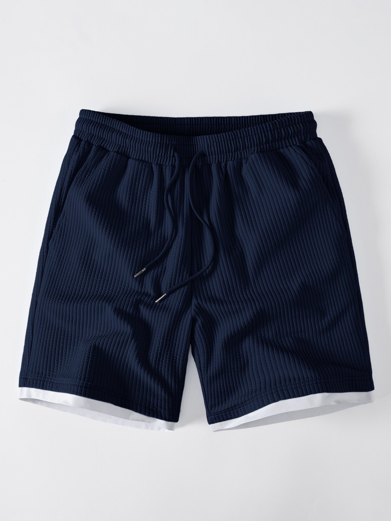 2 In 1 Ribbed 7" Shorts