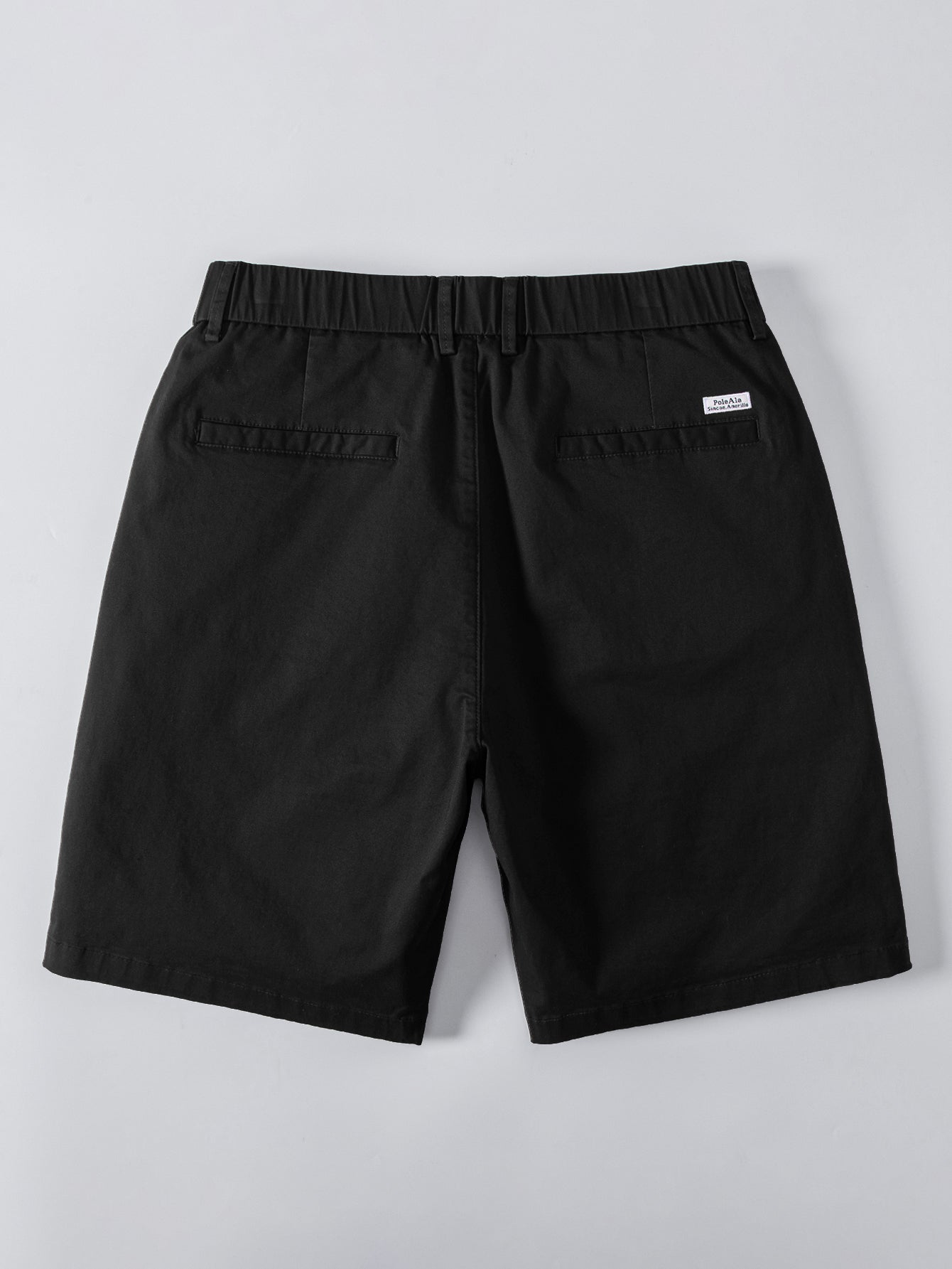 Contrast Textured Jacquard V Neck Knit Polo & Elastic Waist Chino Shorts