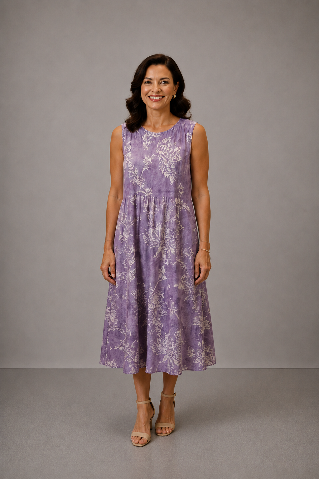 Mia- Vestido midi con estampado floral