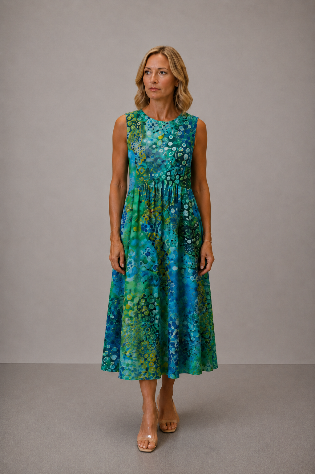 Zara- Vestido midi Reef