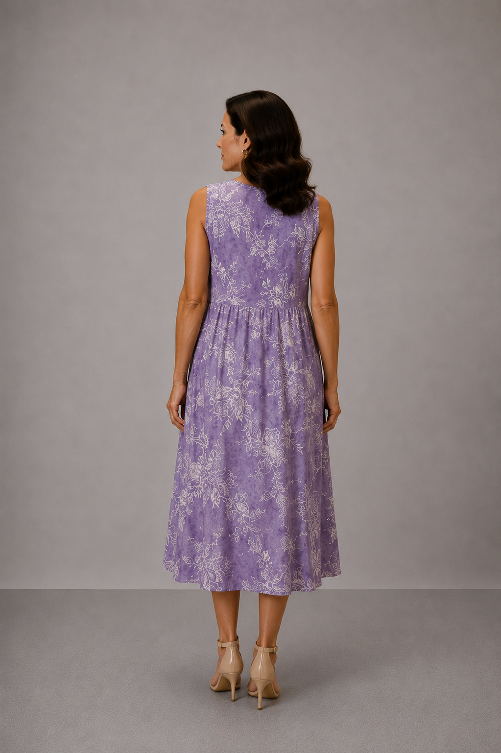 Mia- Vestido midi con estampado floral