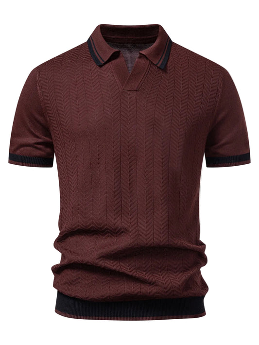 Leonardo- Polo de punto con cuello en V