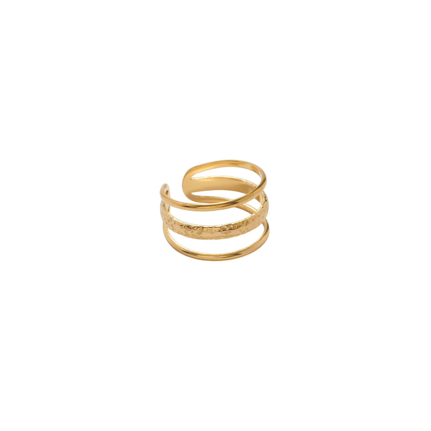 Abril- Anillo de tres láminas