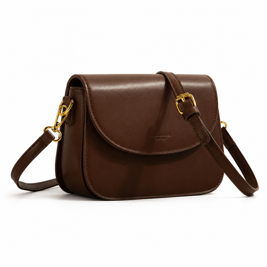 Antonella- Bolso bandolera cuadrado texturizado de estilo retro sencillo