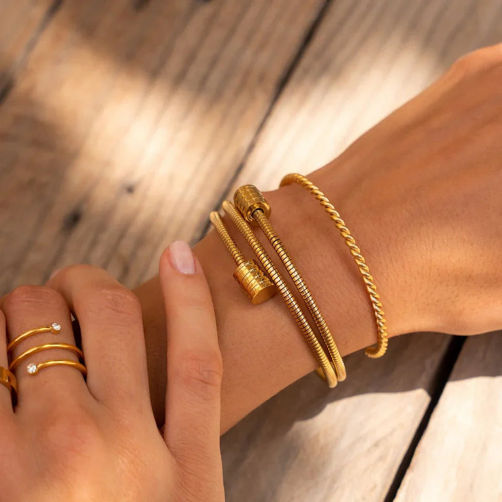Amanda | Pulsera espiral triple